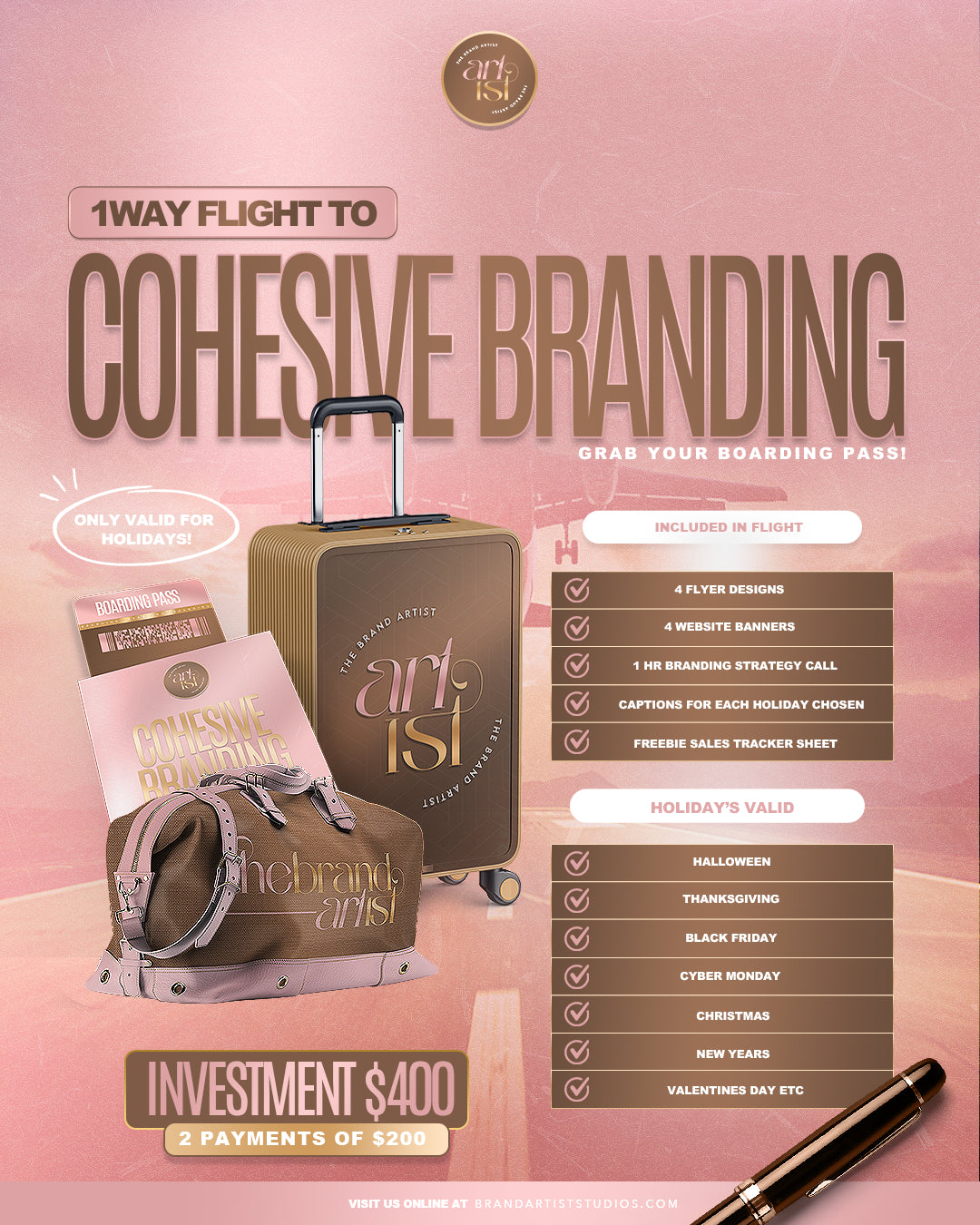 1 Way Flight To Cohesive Branding