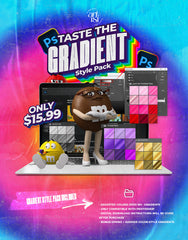 Taste The Graident Style Pack- Adobe Photoshop ONLY